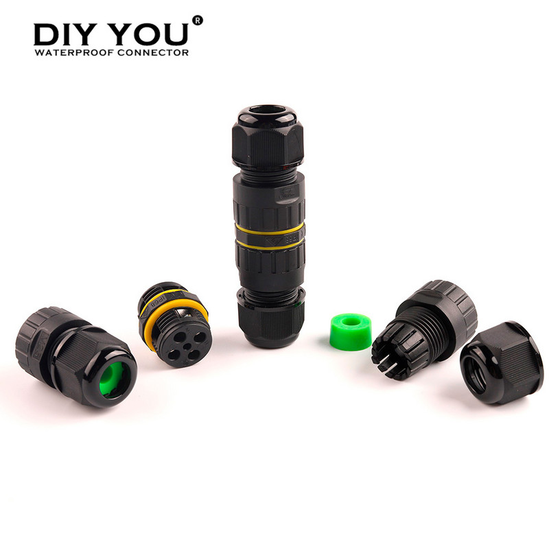 M16 IP68 Vodootporni konektor 2 pinski 3 pinski električni terminalni adapter Žičani konektor Vijčani konektor bez lemljenja za LED svjetlo
