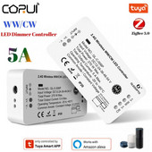 Tuya Zigbee 3.0 GLEDOPTO WW/CW LED Strip Controller 5A DC 12-54V Kompatibilan s Hub Bridge Tuya Alexa App Daljinsko upravljanje glasom
