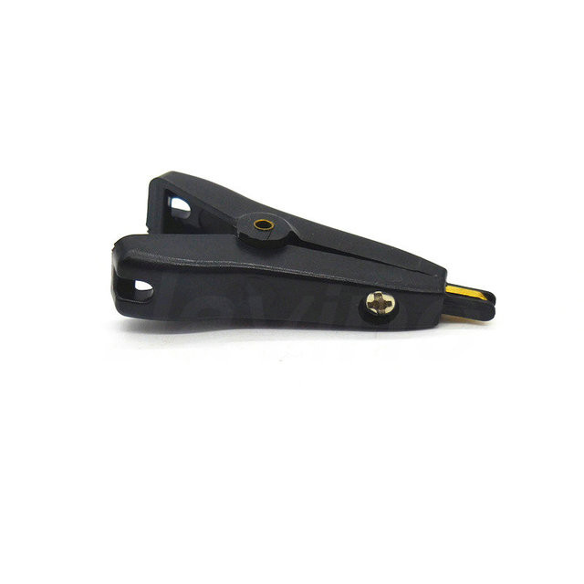 5A plakana vara krokodila skava, 53 mm LCR Kelvina klips, pozitīvā un negatīvā divpakāpju testa skava, melna sarkana