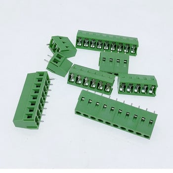 DG/KF128 2.54mm PCB винт клемен блок конектор 2P 3P 4P 5P 6P 7P 8P 9P 10P 12P клеми 150V 6A