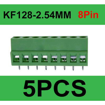 DG/KF128 2,54 mm PCB vijčani terminalni blok konektor 2P 3P 4P 5P 6P 7P 8P 9P 10P 12P terminali 150V 6A