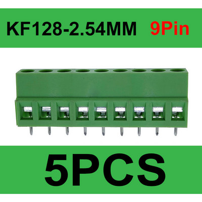 DG/KF128 2,54 mm PCB vijčani terminalni blok konektor 2P 3P 4P 5P 6P 7P 8P 9P 10P 12P terminali 150V 6A