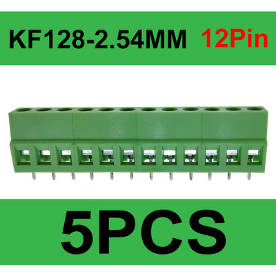 DG/KF128 2,54 mm PCB vijčani terminalni blok konektor 2P 3P 4P 5P 6P 7P 8P 9P 10P 12P terminali 150V 6A