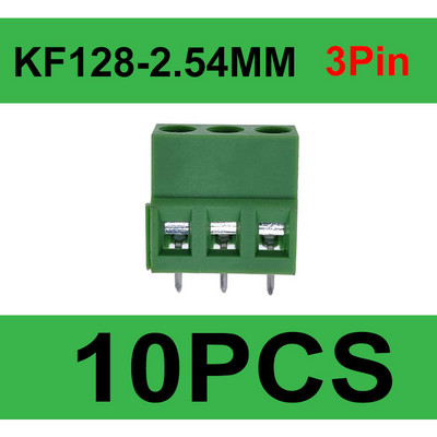 DG/KF128 2,54 mm PCB vijčani terminalni blok konektor 2P 3P 4P 5P 6P 7P 8P 9P 10P 12P terminali 150V 6A