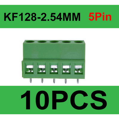 DG/KF128 2,54 mm PCB vijčani terminalni blok konektor 2P 3P 4P 5P 6P 7P 8P 9P 10P 12P terminali 150V 6A