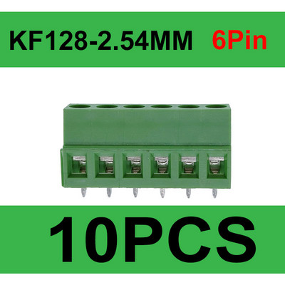 DG/KF128 2,54 mm PCB vijčani terminalni blok konektor 2P 3P 4P 5P 6P 7P 8P 9P 10P 12P terminali 150V 6A