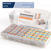 Mini 2/3 pinski vodič u kutiji s brzim utičnim žičanim konektorom Univerzalni kompaktni terminalni blok za ožičenje električnog kabela s polugom