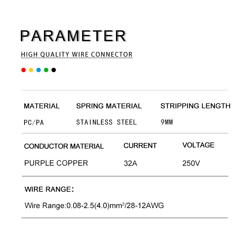 Mini 2/3 pinski vodič u kutiji s brzim utičnim žičanim konektorom Univerzalni kompaktni terminalni blok za ožičenje električnog kabela s polugom