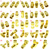 SMA na SMA konektor muški ženski RP SMA na SMA muški RPSMA ravni pravokutni 3-smjerni RF adapter pretvarač