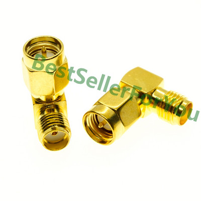 SMA na SMA konektor muški ženski RP SMA na SMA muški RPSMA ravni pravokutni 3-smjerni RF adapter pretvarač