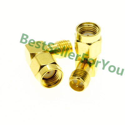 SMA na SMA konektor muški ženski RP SMA na SMA muški RPSMA ravni pravokutni 3-smjerni RF adapter pretvarač