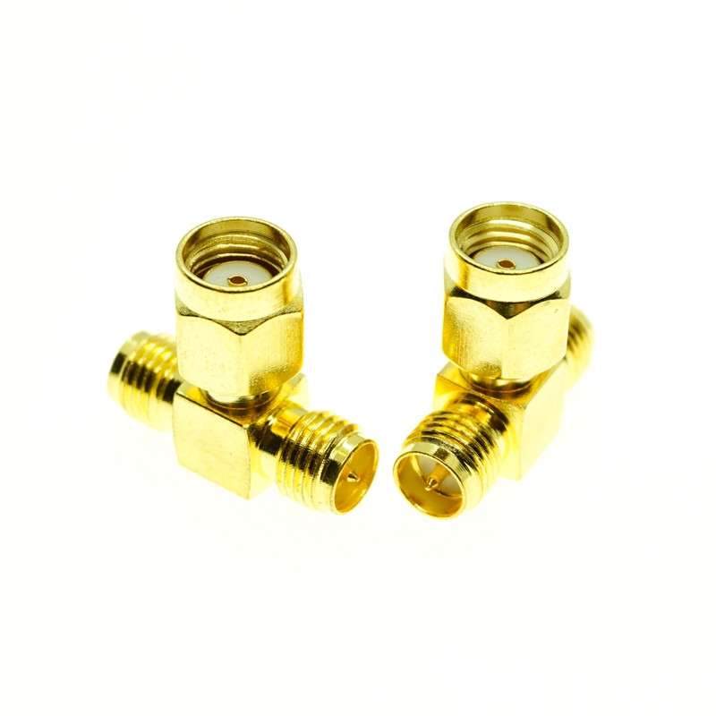 SMA na SMA konektor muški ženski RP SMA na SMA muški RPSMA ravni pravokutni 3-smjerni RF adapter pretvarač