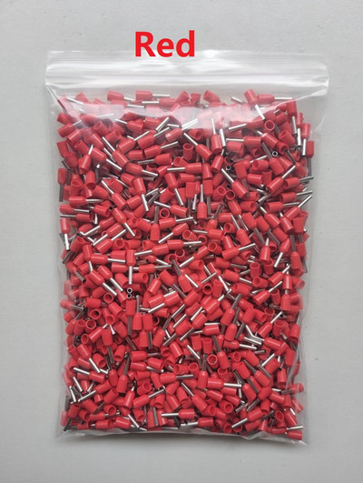 10/20/100PCS E1508 E2508 E4009 E10-12 E50-201.5mm²~50mm² Izolirane ferule Kabelska papučica Žica Konektor Krimp terminalni krajnji blok