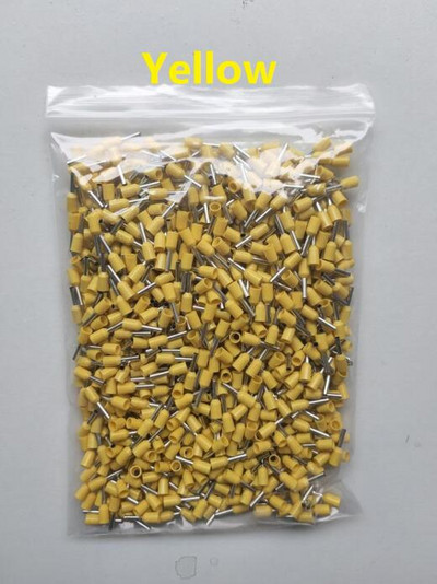 10/20/100PCS E1508 E2508 E4009 E10-12 E50-201.5mm²~50mm² Izolirane ferule Kabelska papučica Žica Konektor Krimp terminalni krajnji blok