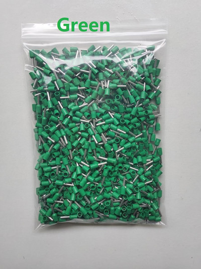 10/20/100PCS E1508 E2508 E4009 E10-12 E50-201.5mm²~50mm² Izolirane ferule Kabelska papučica Žica Konektor Krimp terminalni krajnji blok