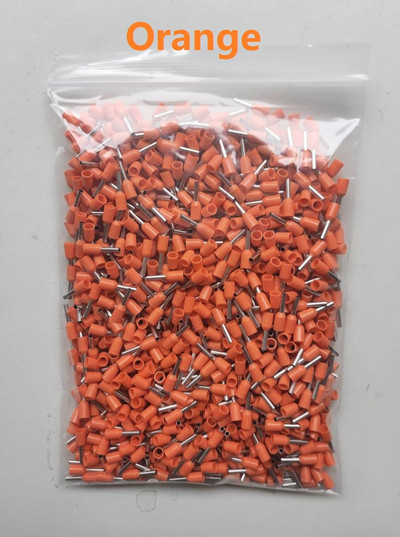 10/20/100PCS E1508 E2508 E4009 E10-12 E50-201.5mm²~50mm² Izolirane ferule Kabelska papučica Žica Konektor Krimp terminalni krajnji blok