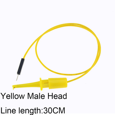 6PCS Muška linija glave 30CM do mini jednostruke ispitne kuke, ispitna kuka, testna kuka, okrugla krokodilska kuka, testna kuka, kuka za spajanje žice