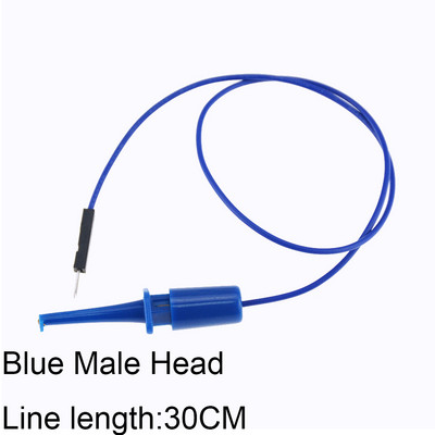 6PCS Muška linija glave 30CM do mini jednostruke ispitne kuke, ispitna kuka, testna kuka, okrugla krokodilska kuka, testna kuka, kuka za spajanje žice