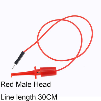 6PCS Muška linija glave 30CM do mini jednostruke ispitne kuke, ispitna kuka, testna kuka, okrugla krokodilska kuka, testna kuka, kuka za spajanje žice