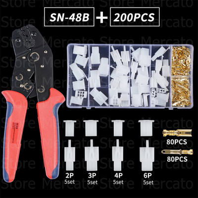 580/380/200Pcs 2/3/4/6/9pin žičane konektorske kliješta Automobilske električne muške ženske stezaljke Spoj utikača Automobilski brod Motocikl