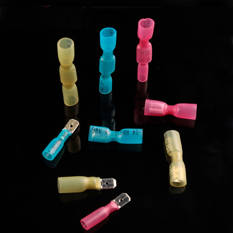 MDD/FDD Termoskupljajuće spojne stezaljke Kit Izolirani konektor spojne žice Električni kabel Muški Ženski Docking Spade Terminal