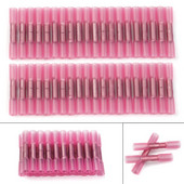 50/100PCS terminala za električne žice, termoskupljajuće stezaljke, crvene vodootporne izolirane brtvene spojnice za žice 22-16 AWG