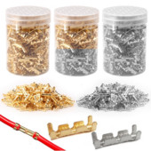 500 gab. 0,5-1,5 mm ložu spailes automašīnas savienotāji Elektriskās cilnes U-veida stieples savienotāja diametrs.