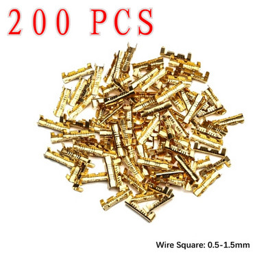 500 gab. 0,5-1,5 mm ložu spailes automašīnas savienotāji Elektriskās cilnes U-veida stieples savienotāja diametrs.