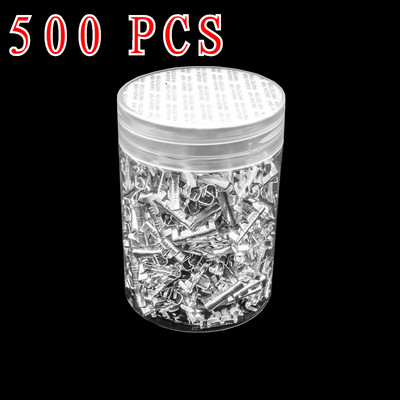 500 gab. 0,5-1,5 mm ložu spailes automašīnas savienotāji Elektriskās cilnes U-veida stieples savienotāja diametrs.