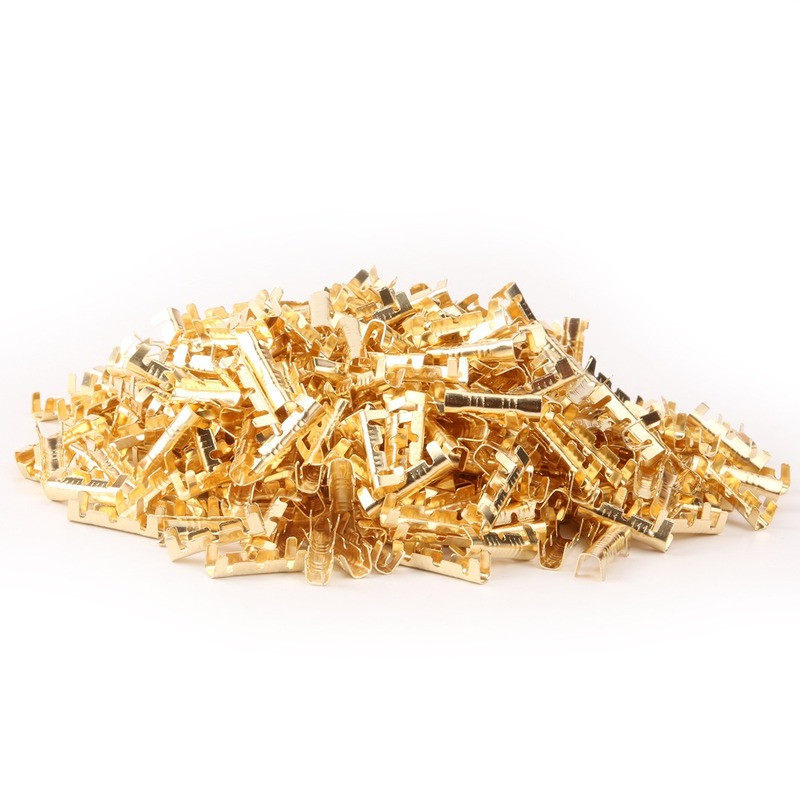 500 gab. 0,5-1,5 mm ložu spailes automašīnas savienotāji Elektriskās cilnes U-veida stieples savienotāja diametrs.