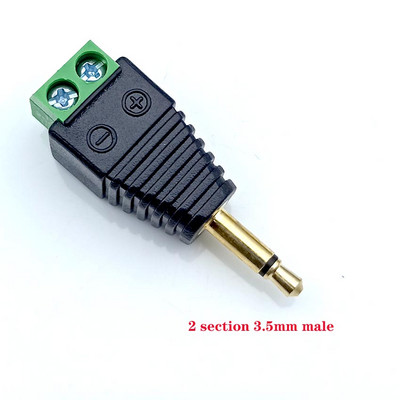 Audio utičnica za slušalice 3,5 mm priključak Stereo adapter 3,5 mm RCA audio mono kanalni utikač za vijčani terminal audio mono kanalni utikač