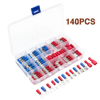 280/480/1200 kom. Razni lopatičasti terminali Izolirani kabelski spojni čeoni konektor Električna žica za stezanje prstena Set vilica Komplet prstenastih ušica