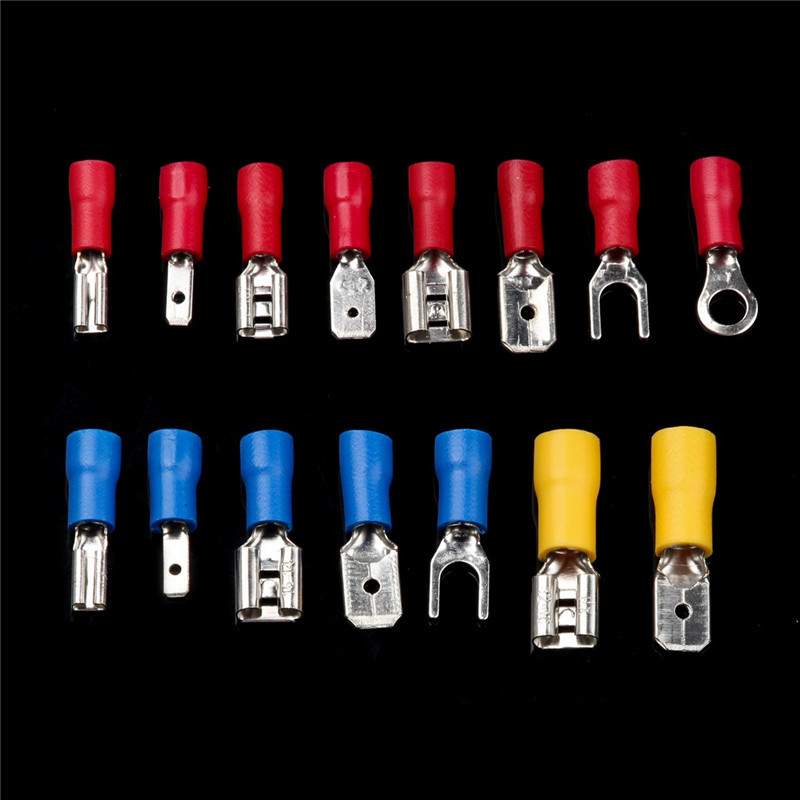 280/480/1200 kom. Razni lopatičasti terminali Izolirani kabelski spojni čeoni konektor Električna žica za stezanje prstena Set vilica Komplet prstenastih ušica