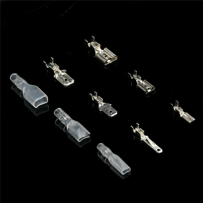 270 gab. 2,8/4,8/6,3 mm izolēts vīrišķais vadu savienotājs Elektrības vadu gofrēšanas spailes Lāpstas savienotāju dažāds komplekts