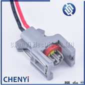 2 kontaktų Delphi 1,5 mm vandeniui atspari automobilių jungtis kuro dyzelino purkštuko kuro bėgio kištukas T15 10811963 240PC024S8014 su 15 cm laidu