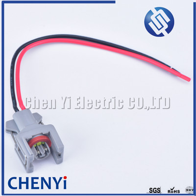 2 kontaktų Delphi 1,5 mm vandeniui atspari automobilių jungtis kuro dyzelino purkštuko kuro bėgio kištukas T15 10811963 240PC024S8014 su 15 cm laidu