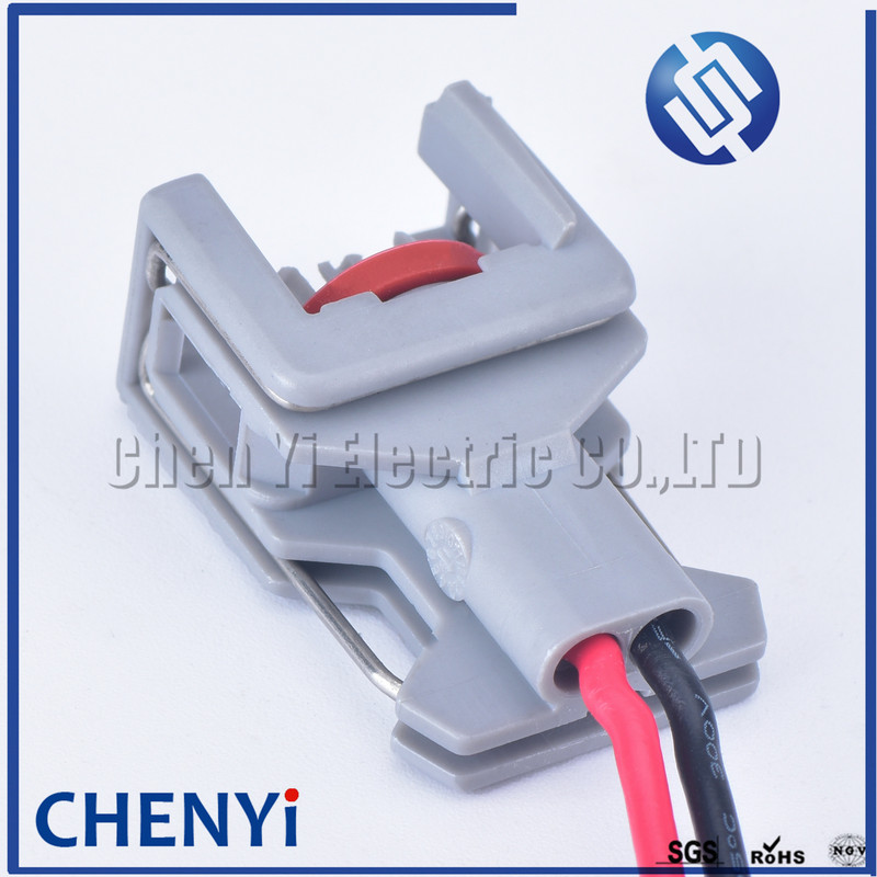 2 kontaktų Delphi 1,5 mm vandeniui atspari automobilių jungtis kuro dyzelino purkštuko kuro bėgio kištukas T15 10811963 240PC024S8014 su 15 cm laidu