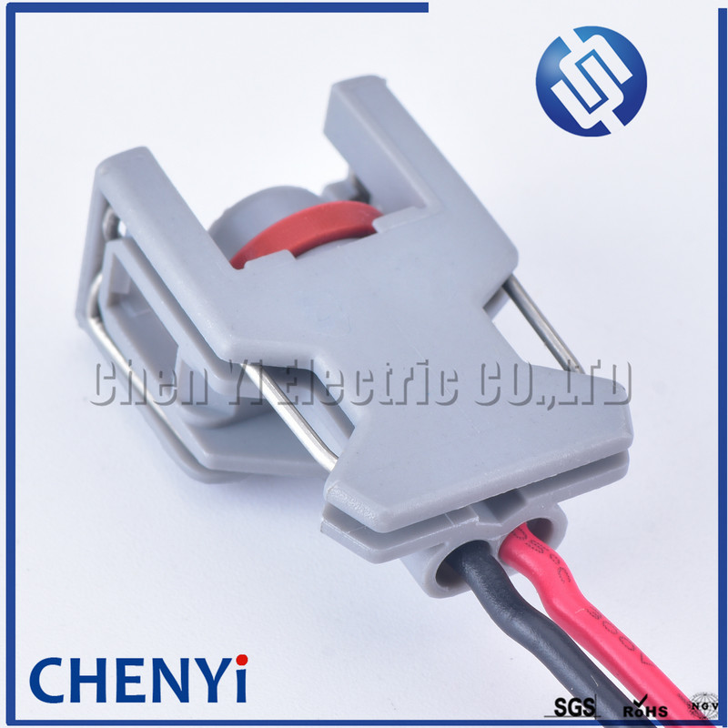 2 kontaktų Delphi 1,5 mm vandeniui atspari automobilių jungtis kuro dyzelino purkštuko kuro bėgio kištukas T15 10811963 240PC024S8014 su 15 cm laidu