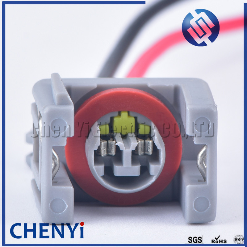 2 kontaktų Delphi 1,5 mm vandeniui atspari automobilių jungtis kuro dyzelino purkštuko kuro bėgio kištukas T15 10811963 240PC024S8014 su 15 cm laidu