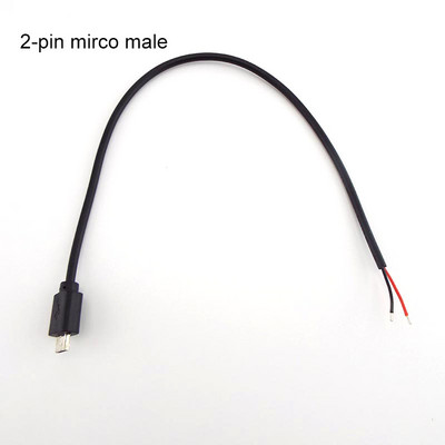 5 vrsta žica Micro USB 2.0 Type-C AUX Mono konektor Napajanje Produžni kabel Punjač Muški na ženski 2-pinski 4-pinski podatkovni vod