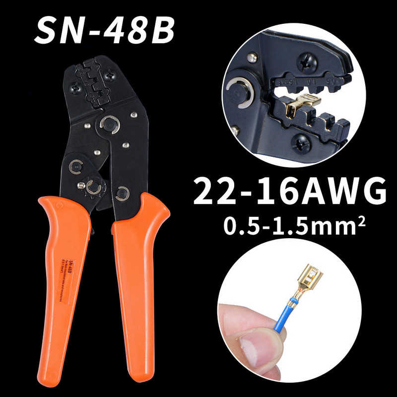 135/540/1051PCS muški ženski konektor žičane stezaljke za stezanje žice s izolacijskim rukavom Komplet asortimana 2,8 mm/ 4,8 mm/6,3 mm