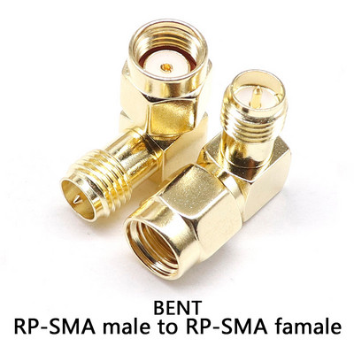 1PCS C20073-92 1PC SMA uz SMA vīriešu kārtas apzeltīts RP SMA vīrišķais RP-SMA savienotājs RF adapteris, taisns, saliekts L/T tips