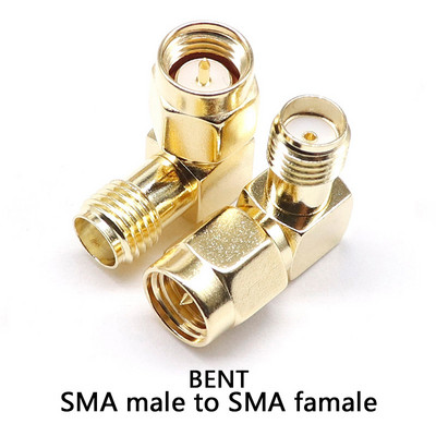 1PCS C20073-92 1PC SMA uz SMA vīriešu kārtas apzeltīts RP SMA vīrišķais RP-SMA savienotājs RF adapteris, taisns, saliekts L/T tips