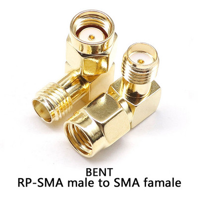 1PCS C20073-92 1PC SMA uz SMA vīriešu kārtas apzeltīts RP SMA vīrišķais RP-SMA savienotājs RF adapteris, taisns, saliekts L/T tips
