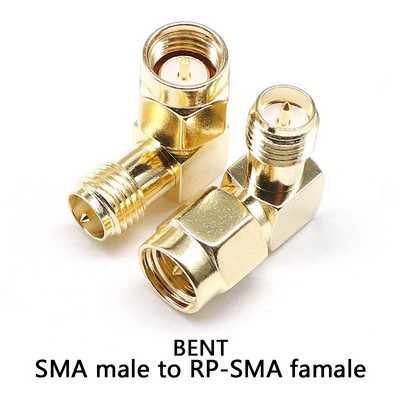 1PCS C20073-92 1PC SMA uz SMA vīriešu kārtas apzeltīts RP SMA vīrišķais RP-SMA savienotājs RF adapteris, taisns, saliekts L/T tips