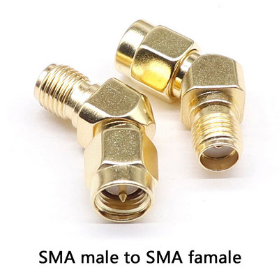 1PCS C20073-92 1PC SMA uz SMA vīriešu kārtas apzeltīts RP SMA vīrišķais RP-SMA savienotājs RF adapteris, taisns, saliekts L/T tips