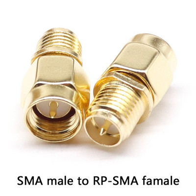 1PCS C20073-92 1PC SMA uz SMA vīriešu kārtas apzeltīts RP SMA vīrišķais RP-SMA savienotājs RF adapteris, taisns, saliekts L/T tips