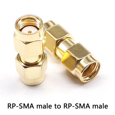 1PCS C20073-92 1PC SMA uz SMA vīriešu kārtas apzeltīts RP SMA vīrišķais RP-SMA savienotājs RF adapteris, taisns, saliekts L/T tips