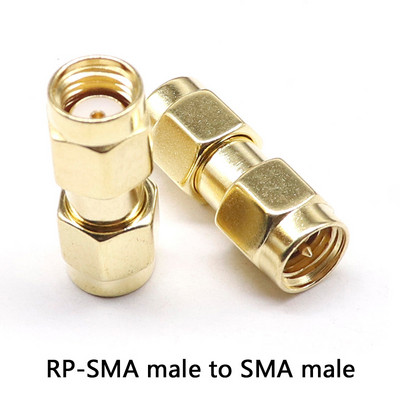 1PCS C20073-92 1PC SMA uz SMA vīriešu kārtas apzeltīts RP SMA vīrišķais RP-SMA savienotājs RF adapteris, taisns, saliekts L/T tips