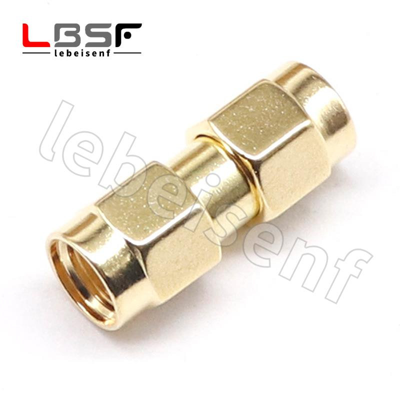1PCS C20073-92 1PC SMA uz SMA vīriešu kārtas apzeltīts RP SMA vīrišķais RP-SMA savienotājs RF adapteris, taisns, saliekts L/T tips